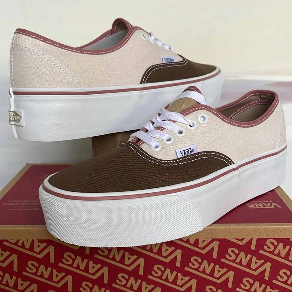 Vans WMNS Authentic Stackform Earthy Blocking Multi Color VN000CN0BMG Platforms